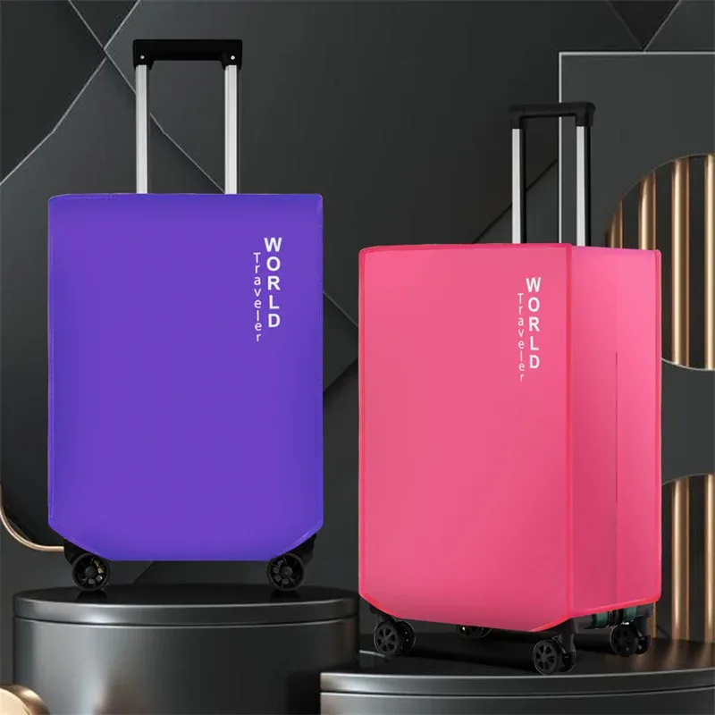 housse de protection colorée pour bagages, non tissée, anti-poussière, valise à roulettes, résistante à l'usure, pour 20/24/26/28/30 pouces, nouvelle collection