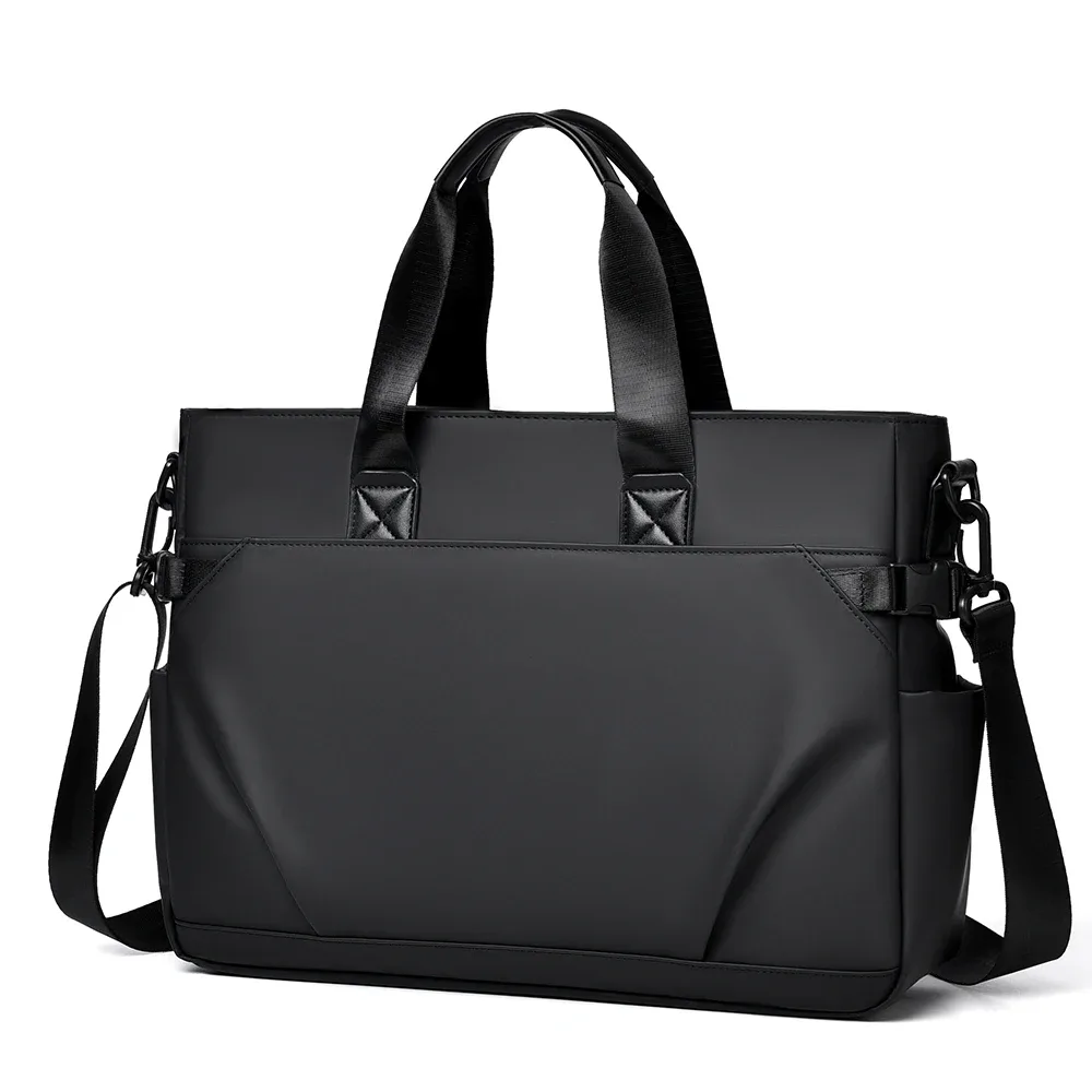 sac à main d'affaires pour hommes, grande capacité, mallette de rangement pour ordinateur de 15.6 pouces, peut être inséré dans le chariot, sac de banlieue multicolore