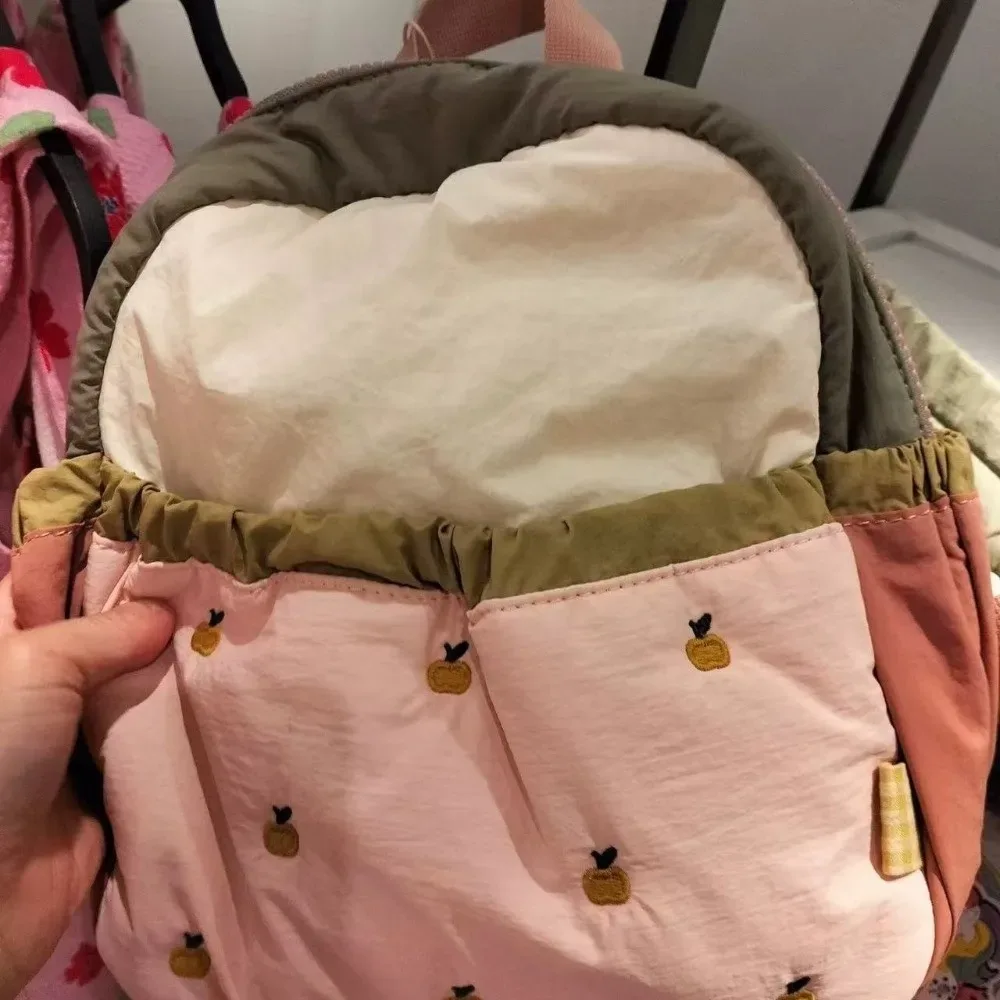 Sac de rangement en nylon pour enfants, sac à dos en tissu à motif de fruits, sac à dos de jour à double épaule, grande capacité, sac d'école pour étudiants, extérieur