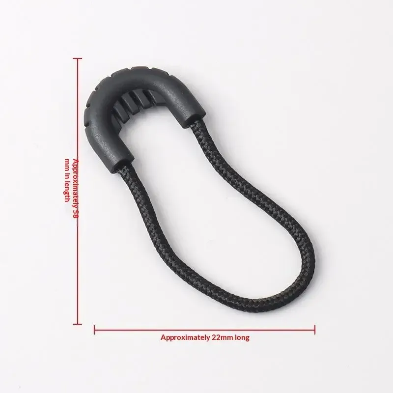 lot de 5 tirettes de fermeture éclair de remplacement pour sacs, valises, sacs à dos, tentes, cordons de fermeture éclair, clips, curseurs de fermeture éclair, accessoires vestimentaires