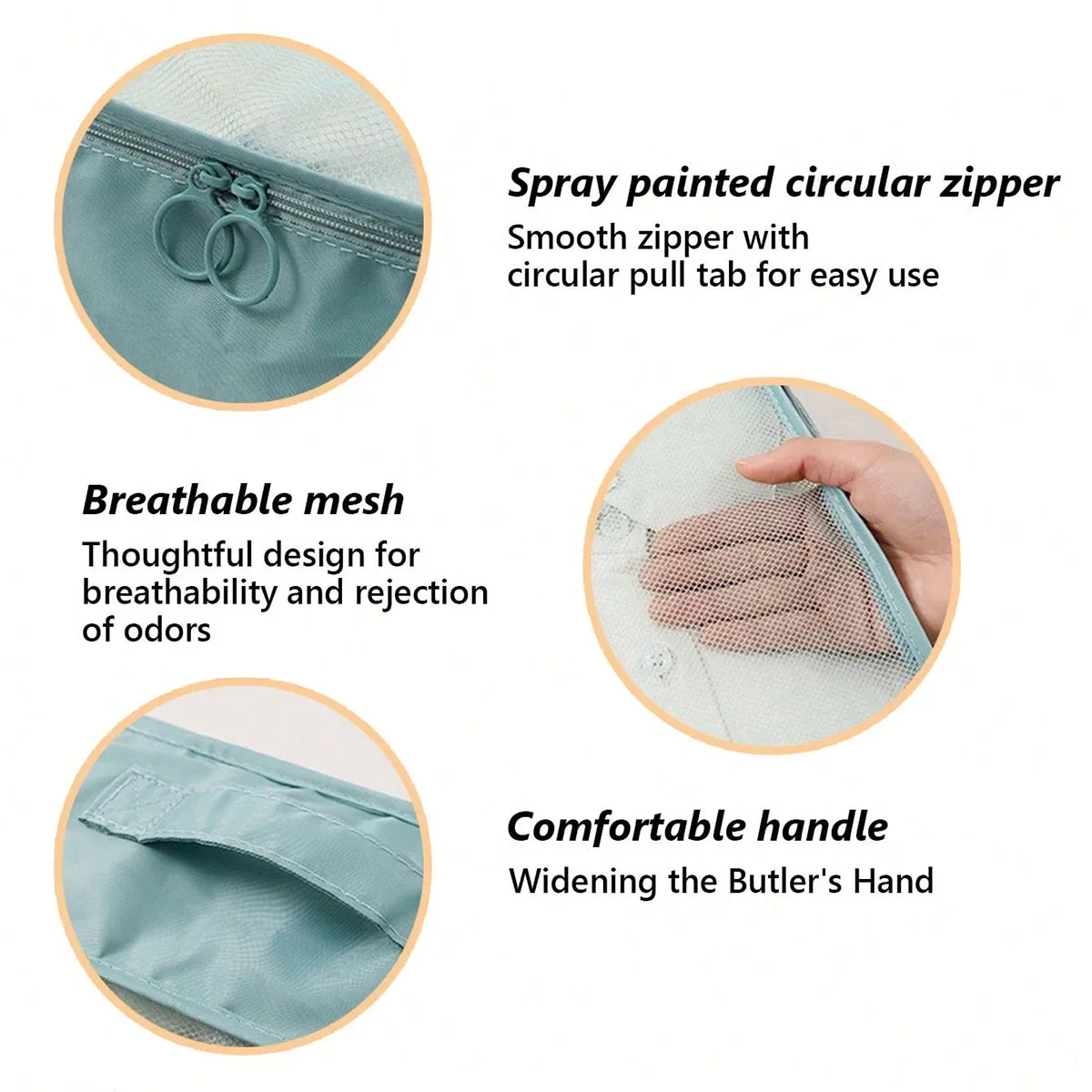 sac de rangement multifonctionnel pour vêtements 3 pièces, plusieurs tailles et spécifications, ensemble de sacs de voyage de rangement, simple à voyager.-zmt