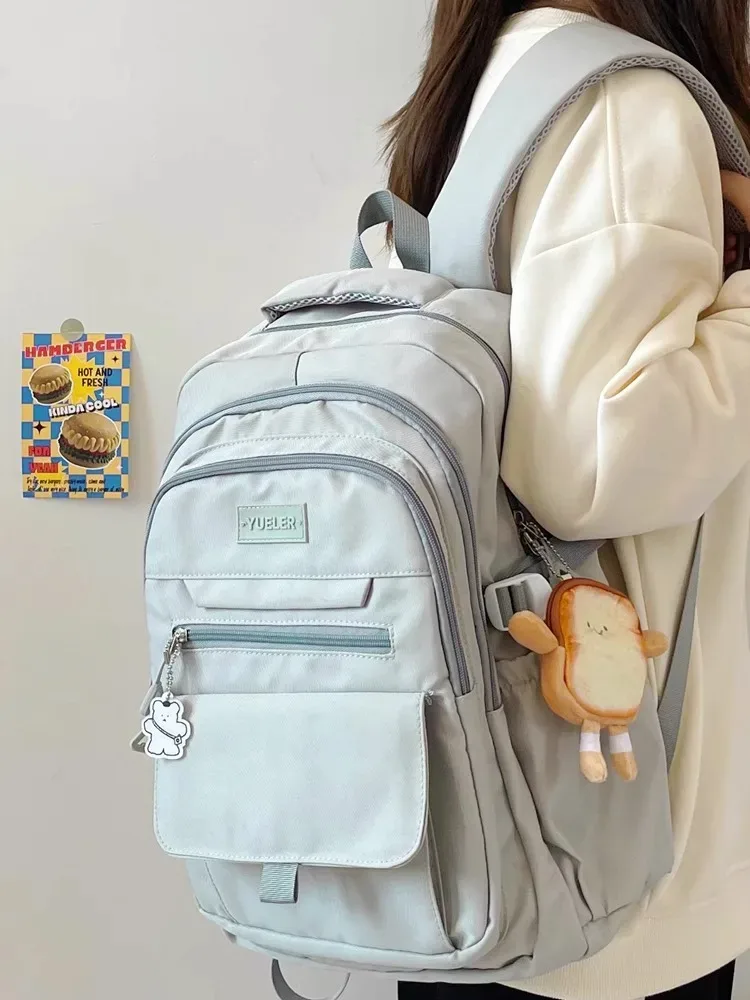 sac à dos de grande capacité pour lycée de style japonais, sacs d'école pour lycéens, sacs à dos pour ordinateur portable simples et polyvalents