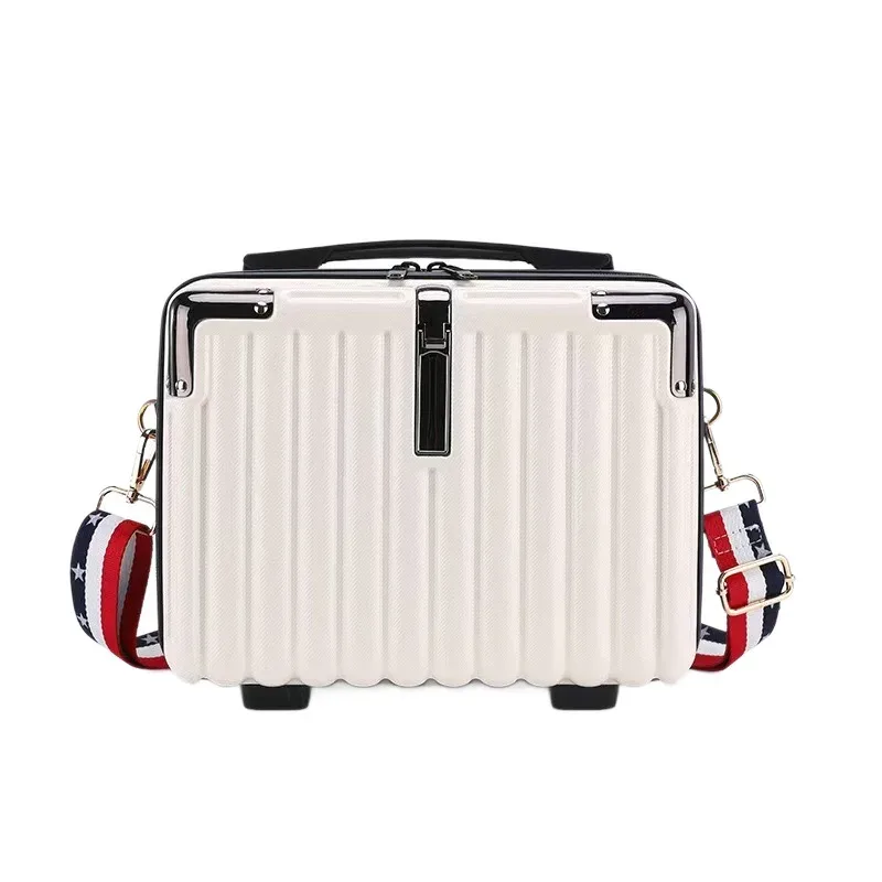 nouvelle trousse de maquillage compacte pour pc, avec bandoulière, sac de rangement portable, sac bandoulière pour étudiants, imperméable, antichoc