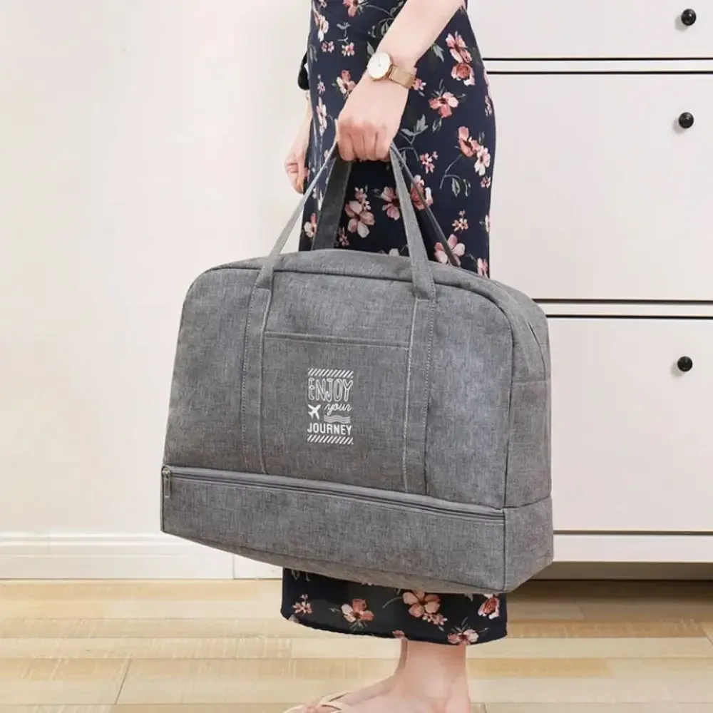 sac de voyage de grande capacité pour femmes, sac à main portable léger pour fitness, yoga, humide et sec, large bandoulière, fourre-tout d'extérieur, nouvelle collection