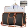 sac de voyage convertible 2 en 1 pour homme, sac de costume pour voyage d'affaires, grande capacité, sac de week-end, sac de nuit avec bandoulière
