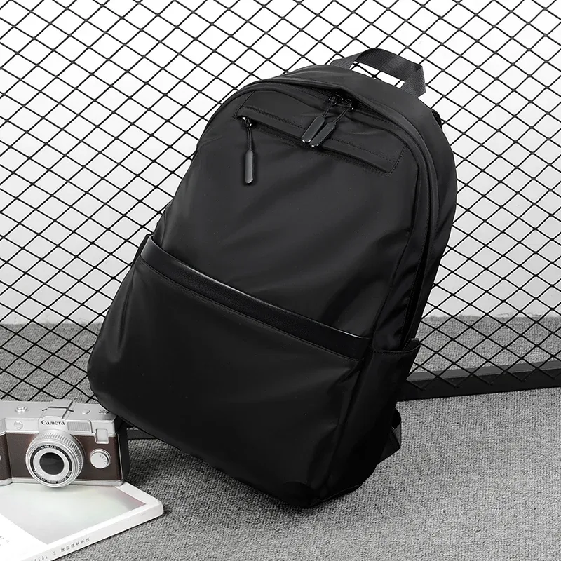 Sac à dos d'affaires décontracté pour hommes, sac d'ordinateur de grande capacité, tissu imperméable, adapté au déplacement quotidien, à l'école et aux voyages