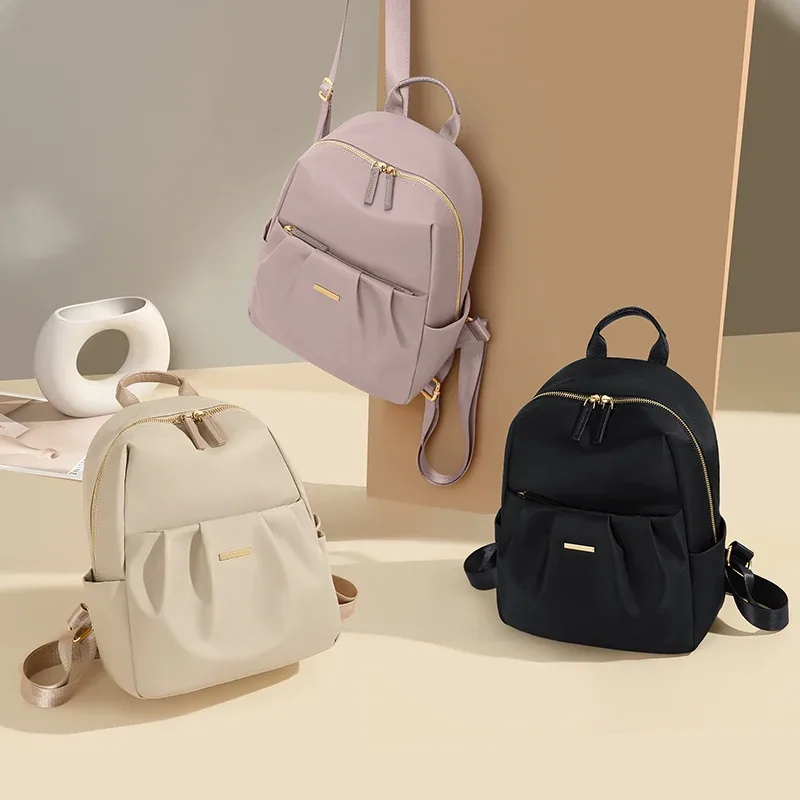golf mignon sacs à dos pour femmes élégant dames sac à dos sac à main couleur unie petit sac à dos sacs multi poches esthétique femme sac