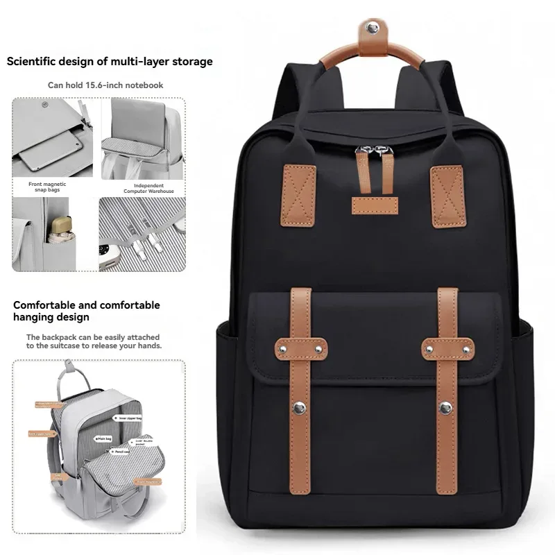 Sac à dos tendance de marque Polo, design féminin de niche, sac à dos à la mode, sacoche pour ordinateur pour étudiants universitaires, sac pour collégiens
