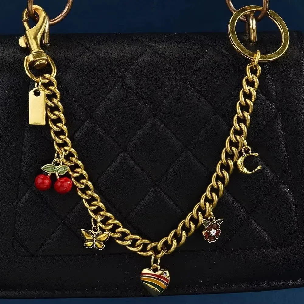 petit pendentif tendance en forme de fruit, chaîne détachable, pendentif cerise pour sac à dos, porte-clés, décoration pour fille