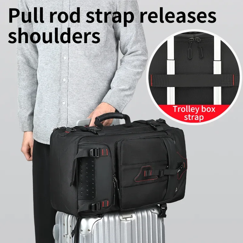 sac de voyage pour l'extérieur de 60-80l, grande capacité, valise pour ordinateur portable de 18 pouces, sac à dos multifonctionnel imperméable