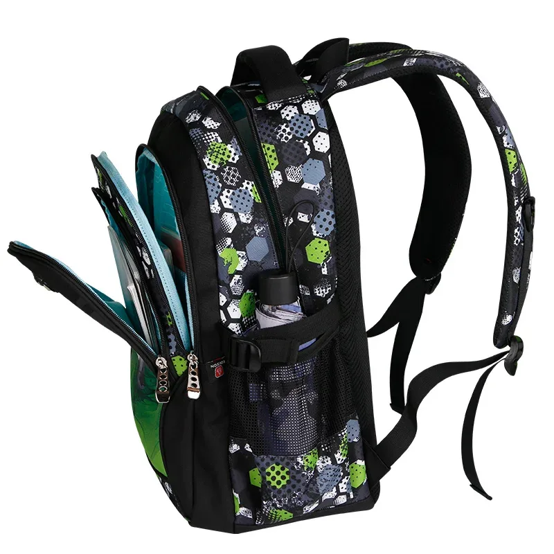 cartable de football léger pour adolescents, sac à dos anime coupé, sac de voyage, sacs d'école pour garçons, cartable ball kids