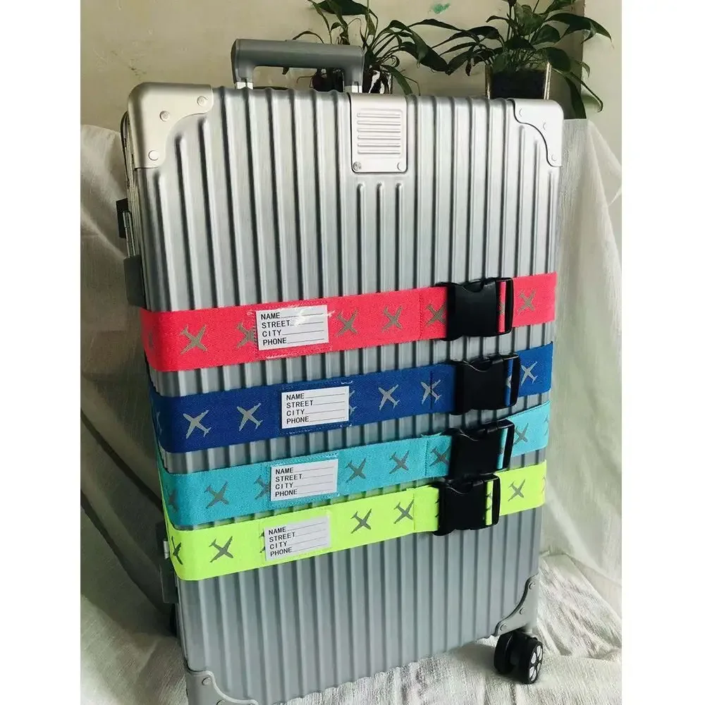 sangle de bagage réglable, verrouillage par mot de passe, anti-vol, ceinture d'emballage de voyage, verrouillage sécurisé