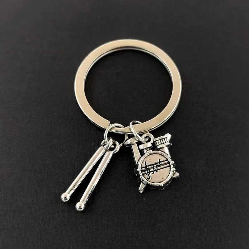 kit de pendentif de bande de sac à dos pour les amateurs de musique pop, porte-clés de batterie, porte-clés de sac à dos rock