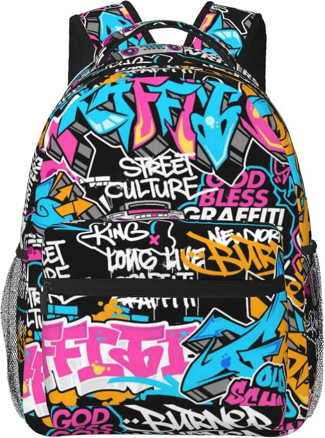 sacs à dos graffiti amusants, sacs à dos pour ordinateur portable, sacs à dos pour ordinateur, sacs à dos de randonnée, sacs à dos de voyage pour femmes et hommes