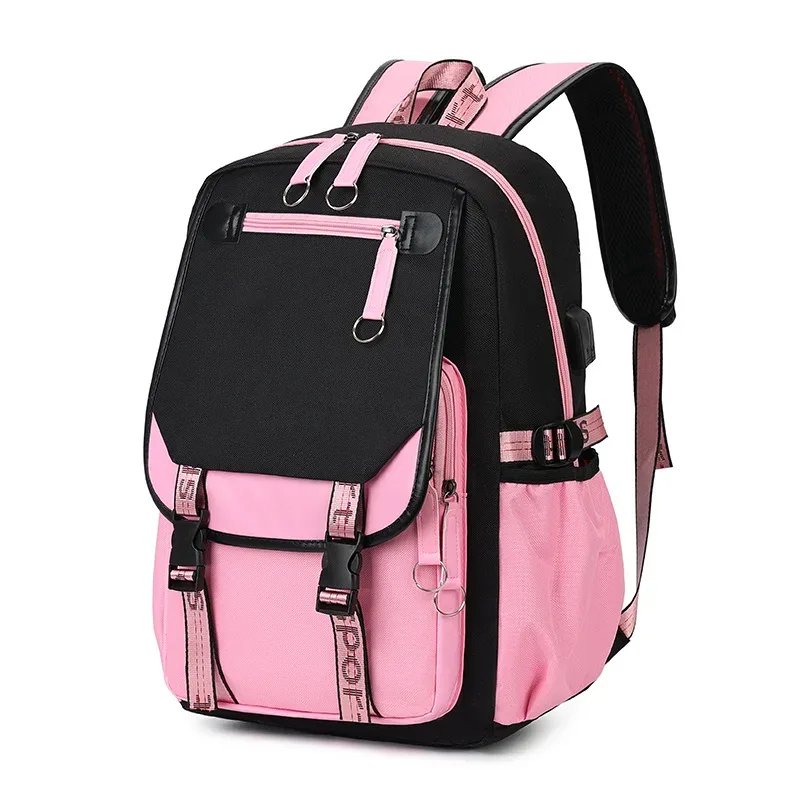 sac à dos kpop demon hunter pour adolescents, cartable de grande capacité, 3 pièces/ensemble avec sac à lunch pour femmes, étudiants, décontracté, confortable, pour voyage, mochilas