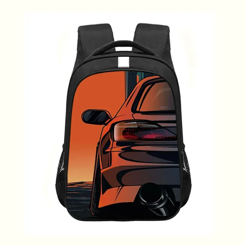 sac à dos imprimé voiture de course jdm pour hommes et femmes, moteur turbo, sac à dos pour enfants, sacs d'école pour adolescent, sac à dos pour ordinateur portable, sac de voyage, japon