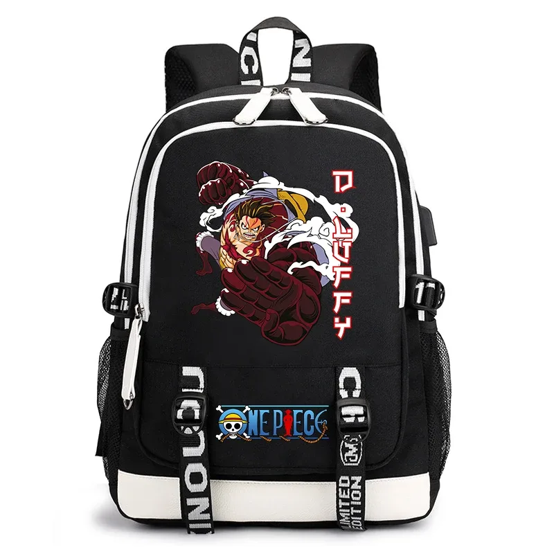 sac à dos d'étudiant imprimé one piece luffy, sac à dos décontracté pour garçons et filles, sac d'école léger, sac à dos de voyage