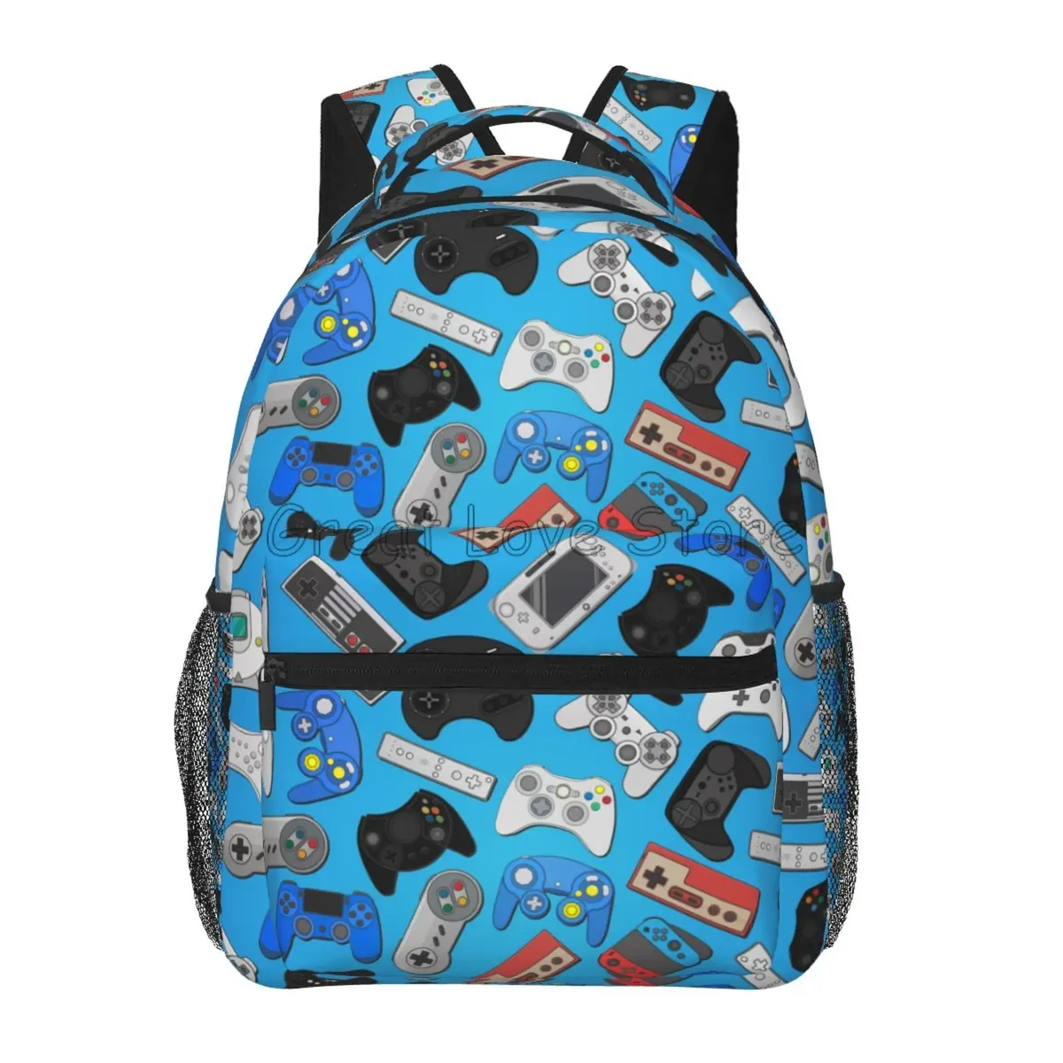 contrôleur de jeu vidéo sacs à dos d'ordinateur portable pour garçons filles durable école ordinateur bookbag unisexe voyage randonnée camping sac à dos