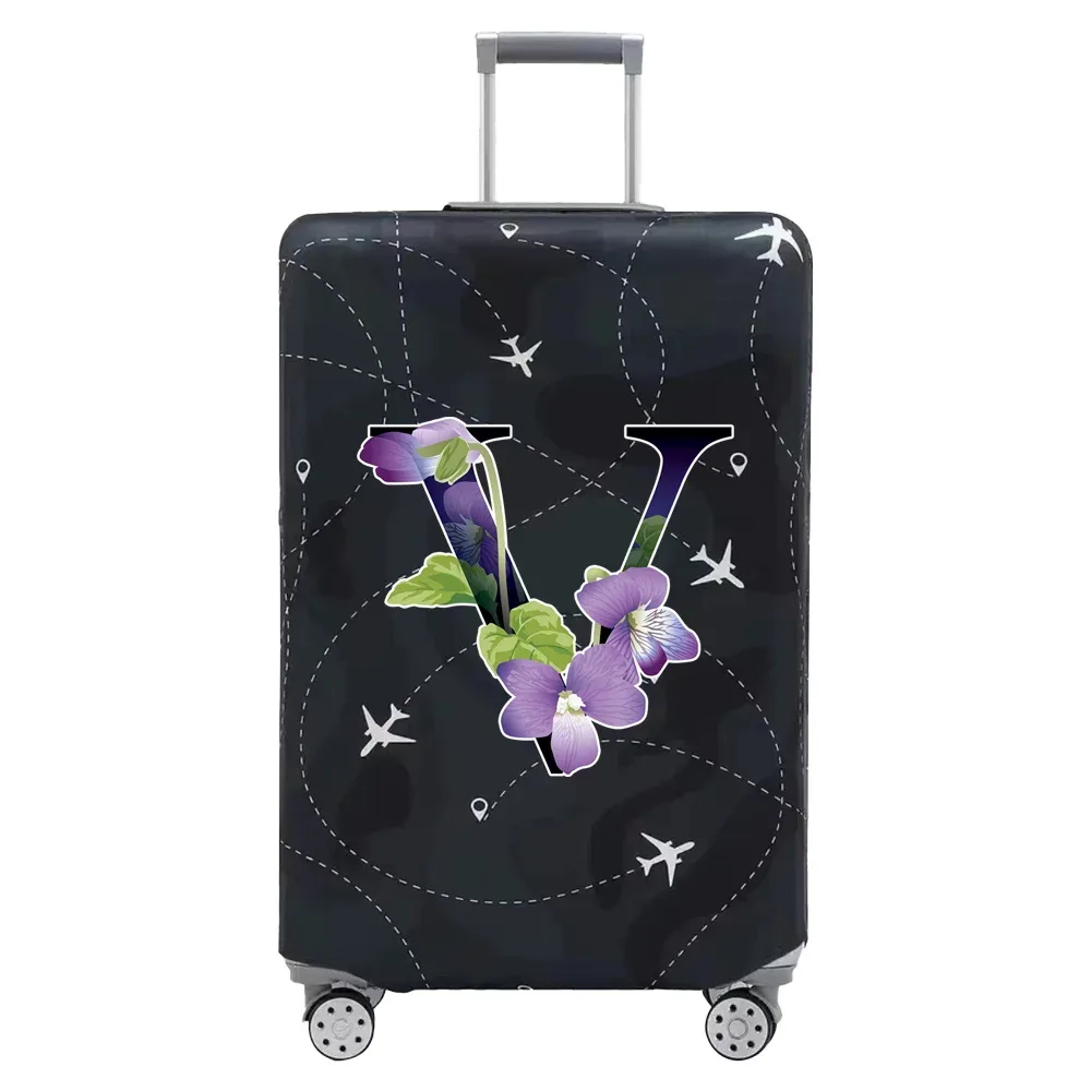 housse de protection pour bagages, accessoires de voyage, anti-poussière et résistante à l'usure, série letter, 18-32 pouces