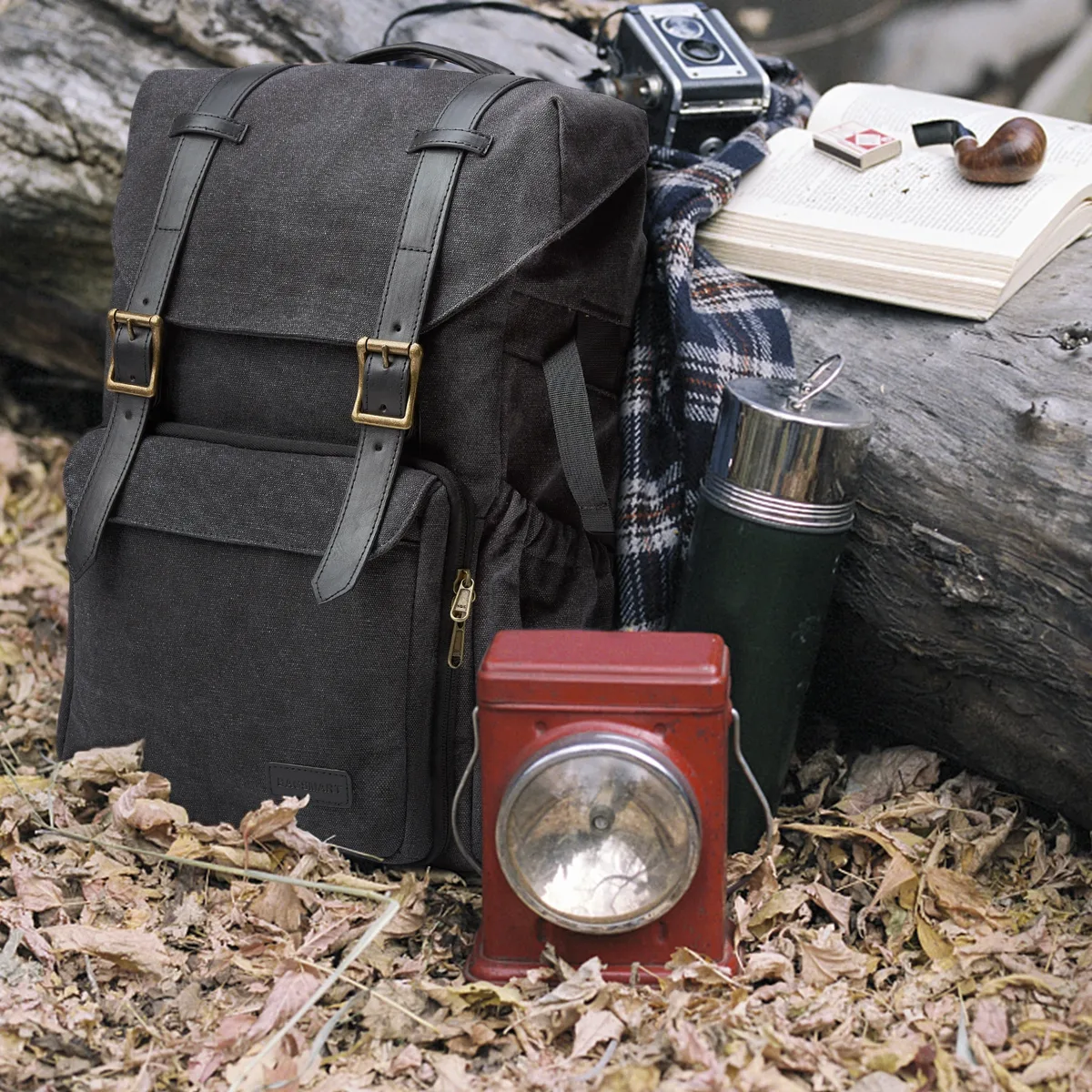 bagsmart-sac à dos étanche pour appareil photo reflex numérique, convient à un ordinateur portable jusqu'à 15 "avec support de trépied, adapté aux photographes