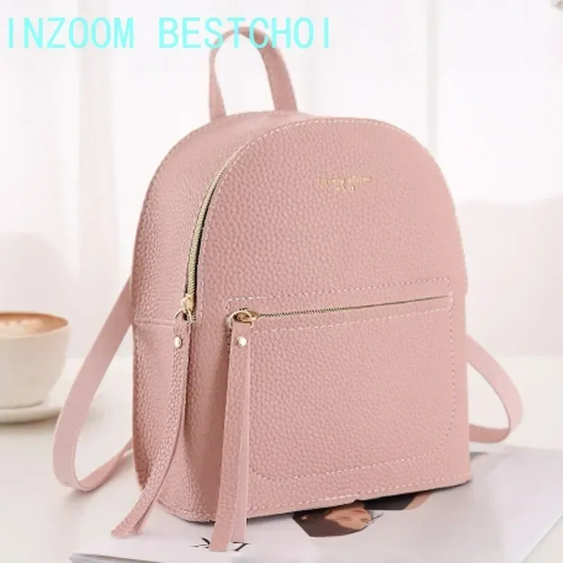 Mini sac à dos doux au toucher pour femme, petit sac à dos, tout match, multifonction, voyage en plein air, mode pour femme, initié, 25 #