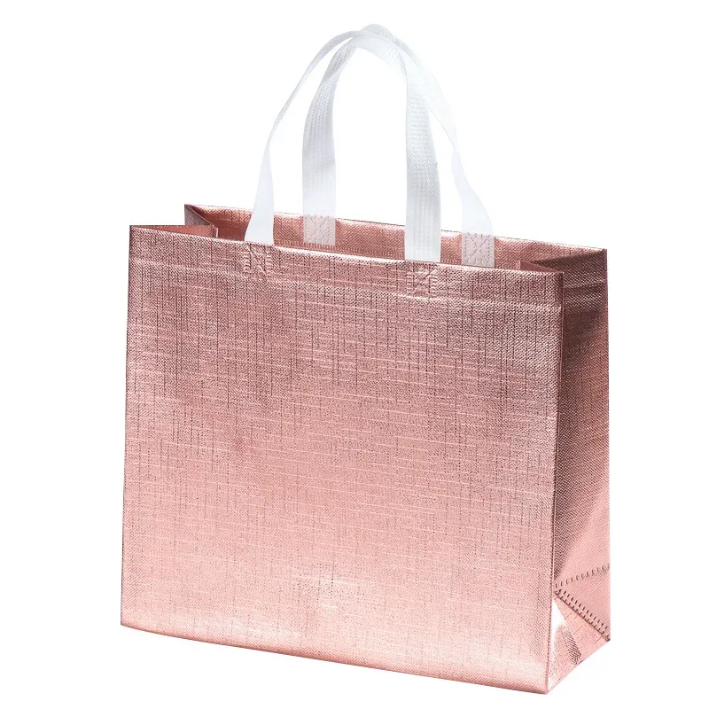 sacs d'épicerie sacs à provisions manipulés sacs fourre-tout brillants pour les fêtes d'anniversaire réunions de famille shopping quotidien