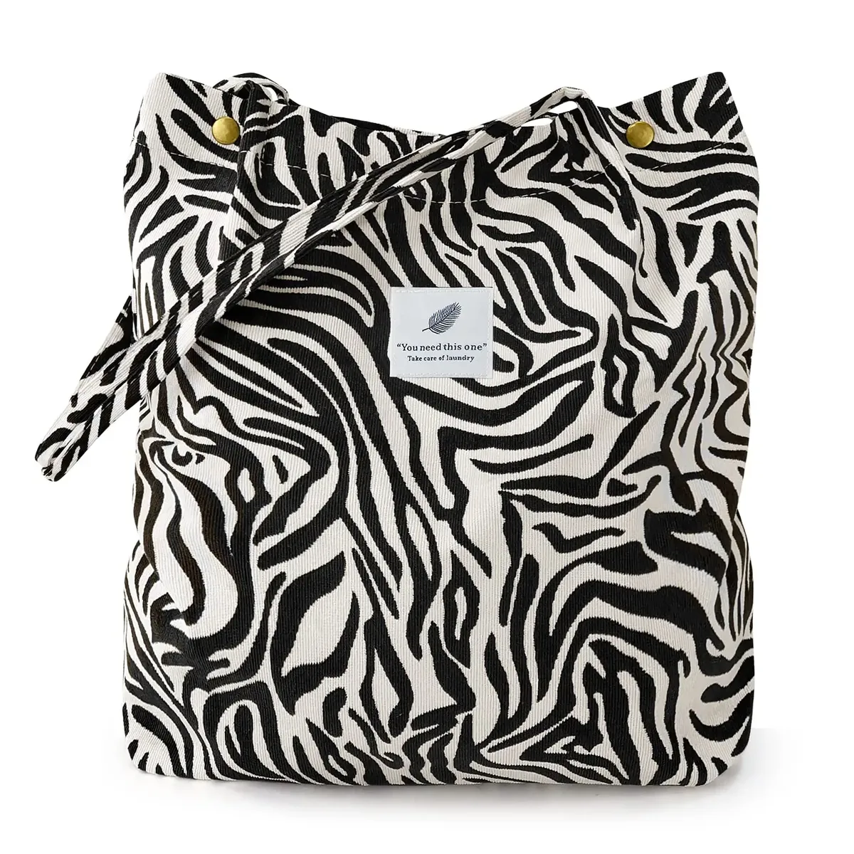 sac fourre-tout en velours côtelé, fourre-tout mignon pour femmes, sac à bandoulière avec poche intérieure pour le travail, la plage, les voyages et le shopping, l'épicerie