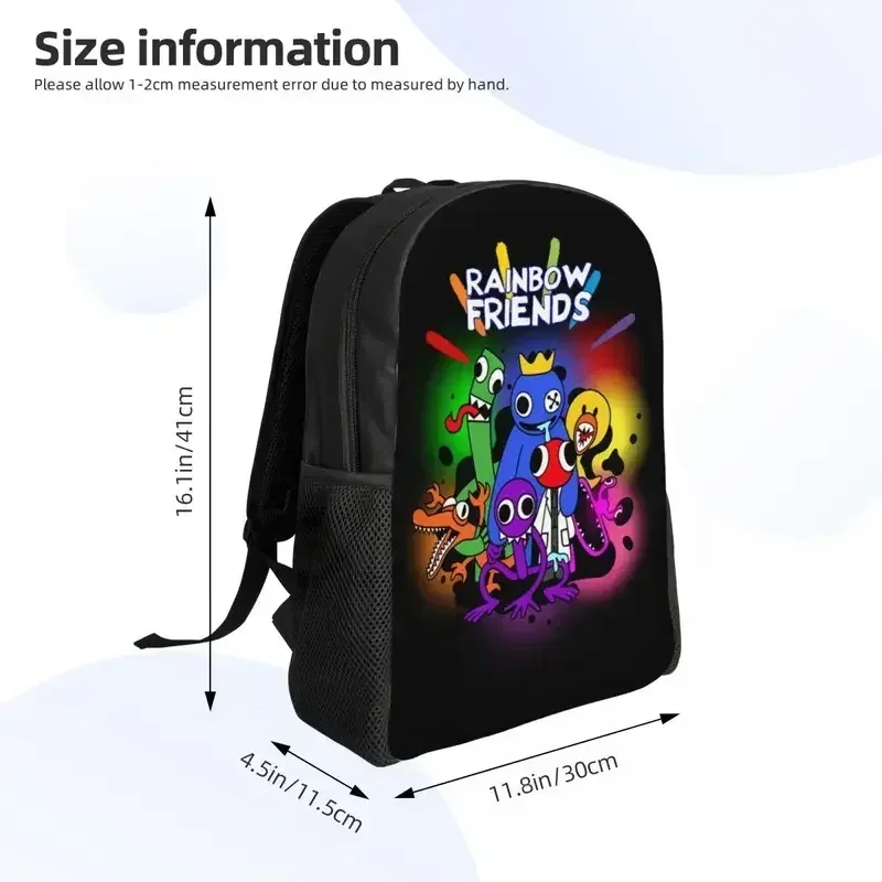 Sac à dos de voyage personnalisé arc-en-ciel Friends Hug It Out pour hommes et femmes, sac à livres pour ordinateur d'école, jeu vidéo, sacs de jour pour étudiants