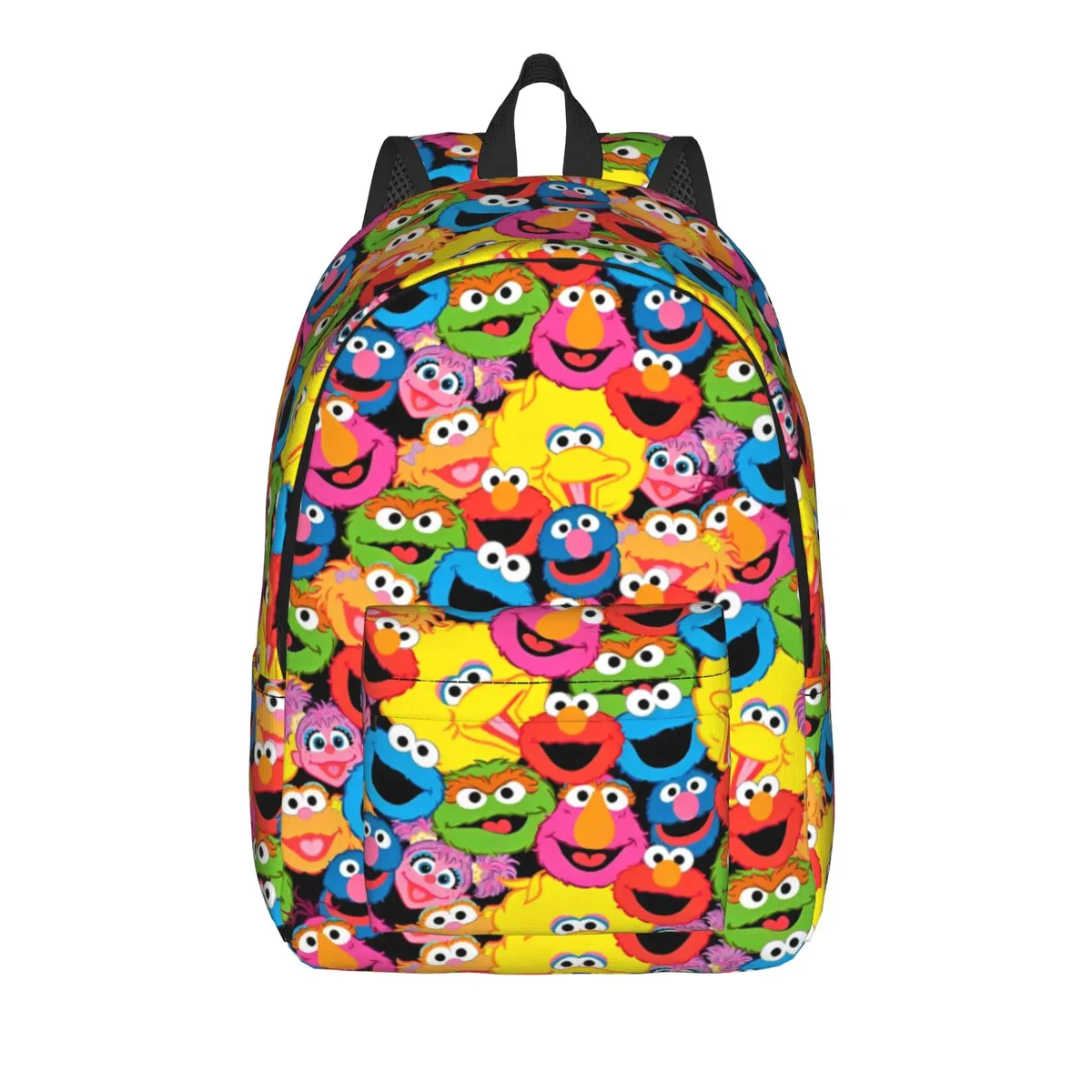 sac à dos décontracté elmo, idéal pour le lycée, la randonnée, les voyages, le thème sesame street, sac à dos de jour pour hommes et femmes, sac à bandoulière pour ordinateur portable