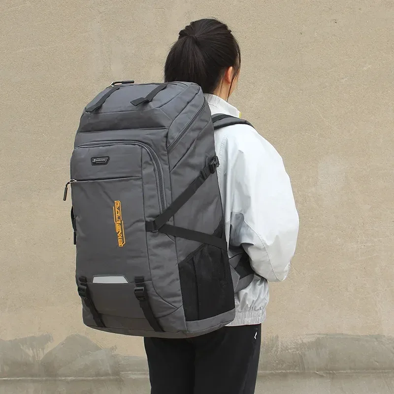 sac à dos de voyage de grande capacité pour hommes et femmes, sacs à bagages d'extérieur, sac d'ordinateur portable étudiant, sac à dos de camping, 60l, 80l