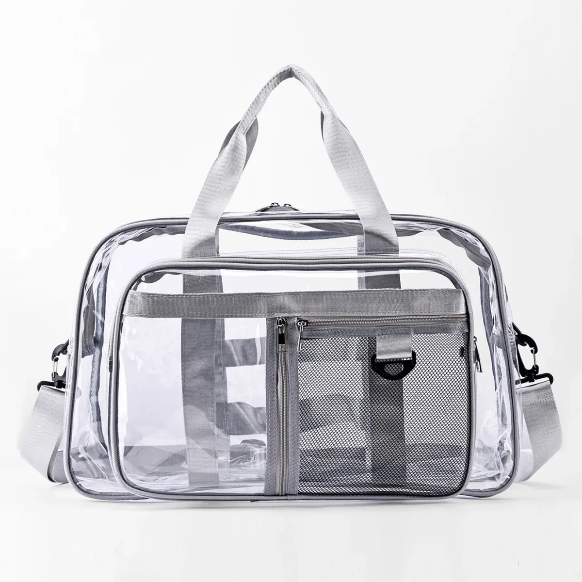 sac de voyage transparent en pvc, sac de natation pour vêtements secs et mouillés, sac de rangement portable pour courts séjours et voyages d'affaires, style minimaliste urbain