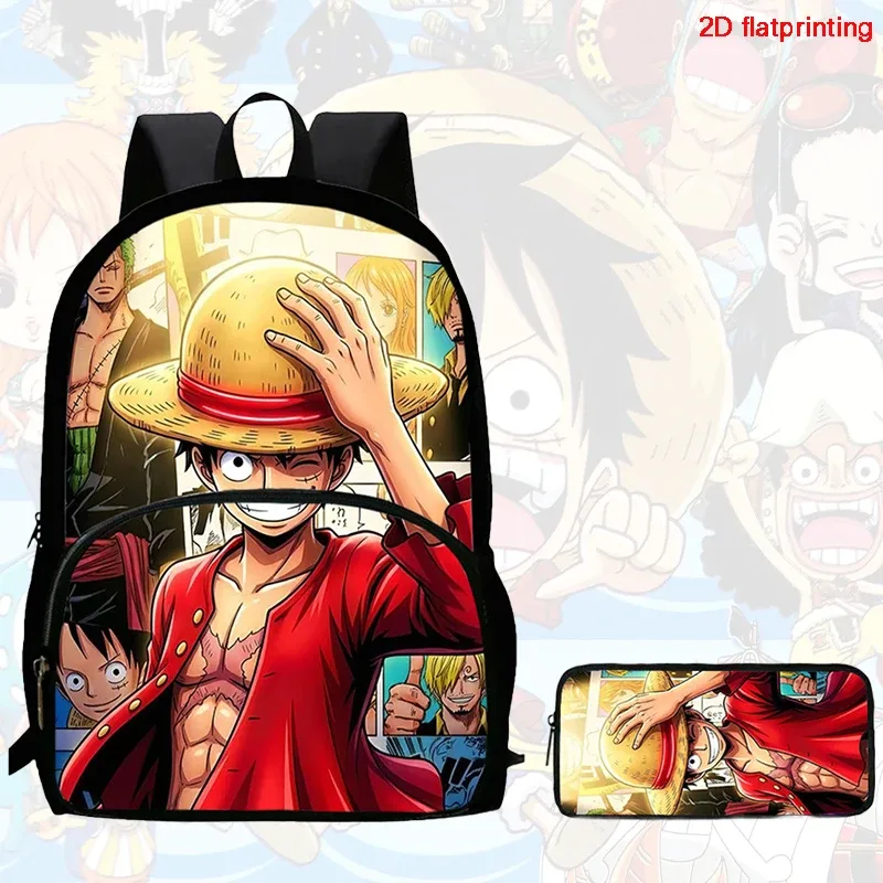 ensemble de 2 sacs à dos, style one piece, avec poche avant, sac à dos avec porte-crayons, léger, pour les enfants de 6 à 10 ans