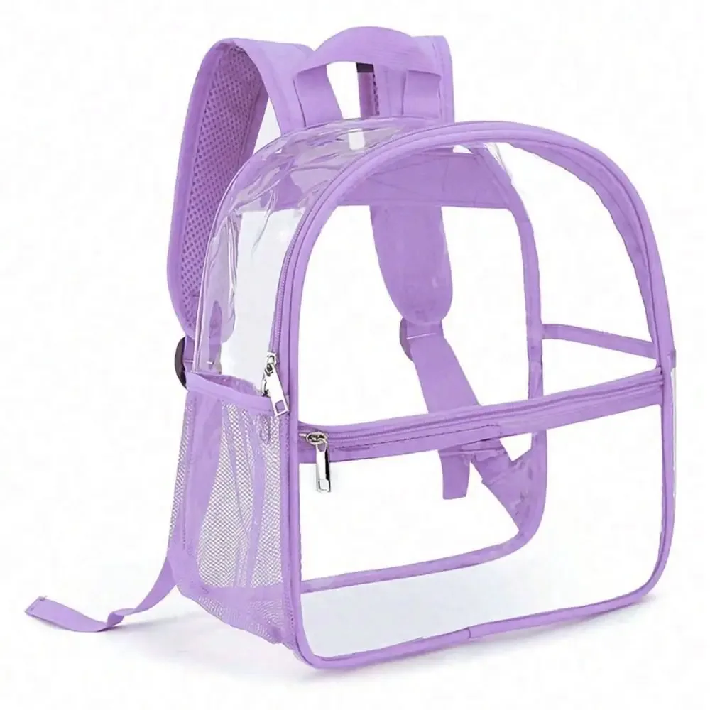 petit sac à dos transparent en pvc imperméable, sac de téléphone portable de plage d'été, sacs de rangement pour voyage et école