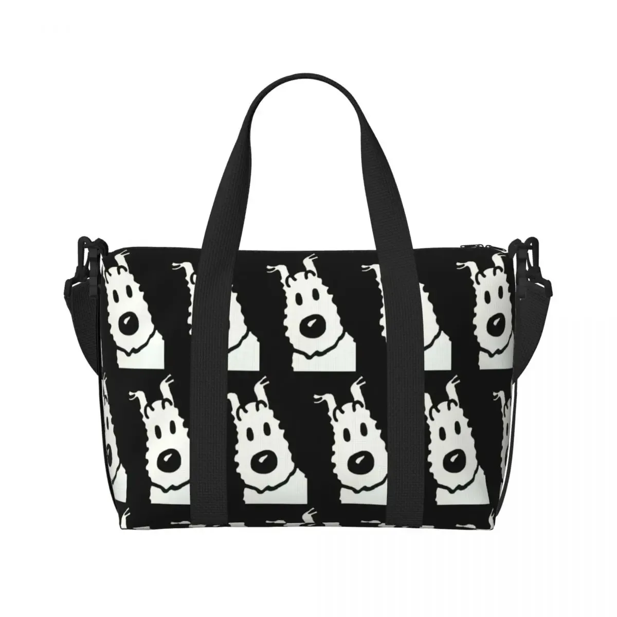 sac de voyage de plage the adventures of t-tintin-s, fourre-tout de grande capacité pour salle de sport, sac à bandoulière de shopping pour femmes