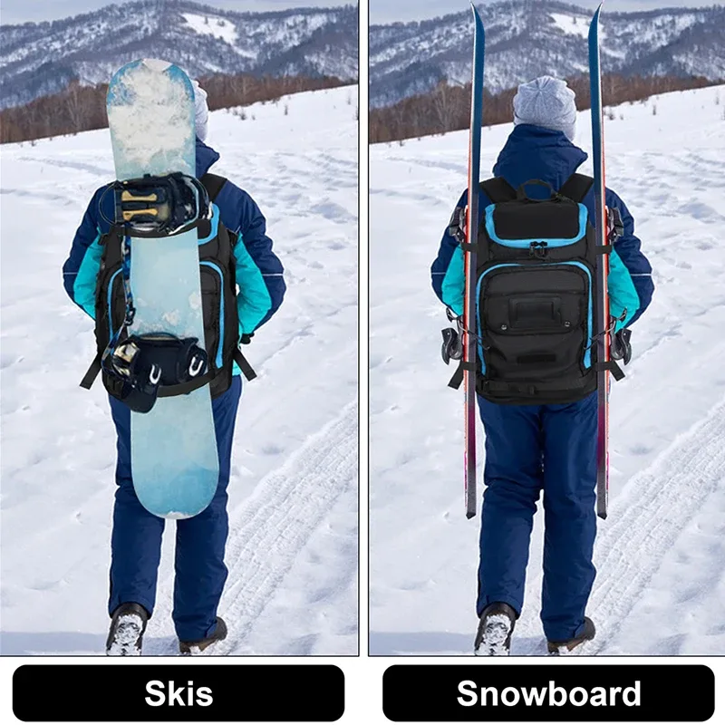 sac à dos étanche respirant pour bottes de ski, sac de transport de grande capacité, sac à dos de rangement extérieur, 50l