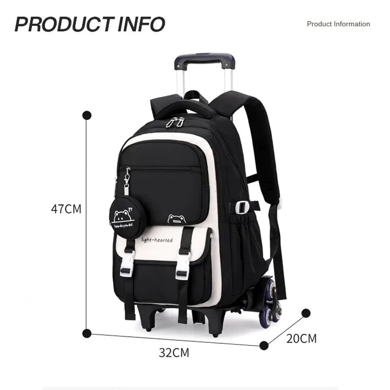 sac à dos d'école pour enfants sac à roulettes sac à dos pour étudiants sac de livre sac d'école roulant pour filles sac à dos à roulettes pour enfants