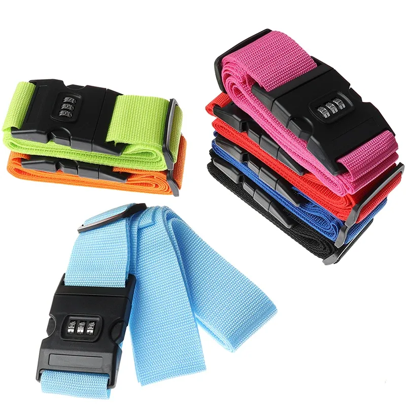 sangle d'emballage en nylon durable pour bagages de voyage, serrure sécurisée pour valise, ceinture, 1pc