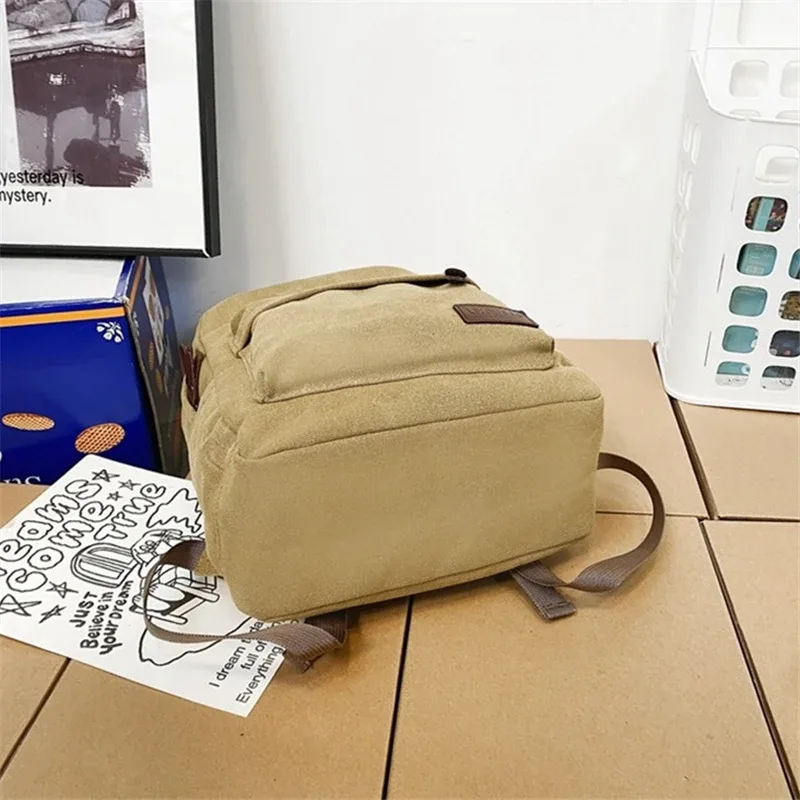 nesitu a4 vintage durable vert noir kaki marron 14 pouces ordinateur portable toile hommes femmes sac à dos école randonnée sac de voyage m31