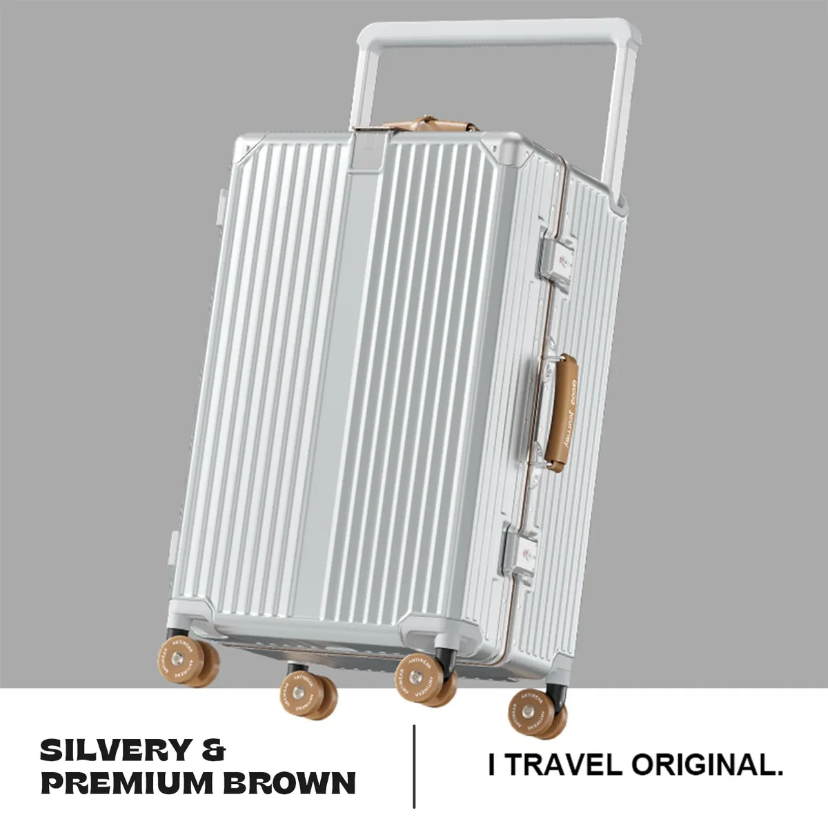 valise trolley rigide grande capacité aiweiny avec serrure tsa 3/7 séparables, roues silencieuses détachables et poignée télescopique large pour voyage