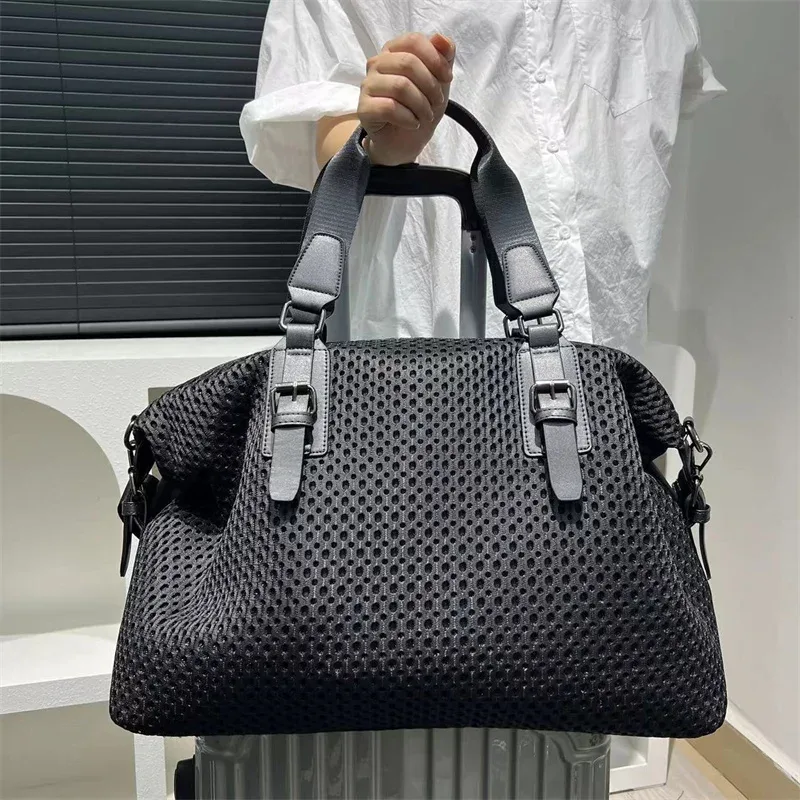 xmessun nouveau sac de voyage tendance pour femmes, sac de loisirs à grande capacité, sac de vacances imperméable en nylon, sac à bandoulière en maille