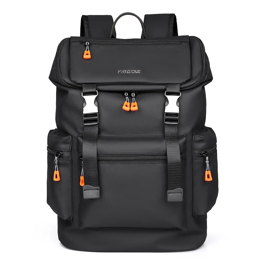 sac à dos de mode pour hommes, sac d'ordinateur de grande capacité, sac à dos de voyage en plein air en tissu résistant à l'usure