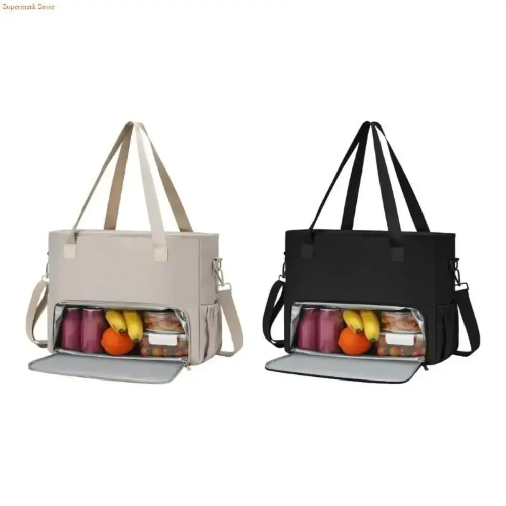 sac fourre-tout à déjeuner 2 en 1 pour femmes, compartiment à déjeuner isolé, sac pour ordinateur portable 15.6 pouces, sac à main d'ordinateur de grande capacité pour le travail