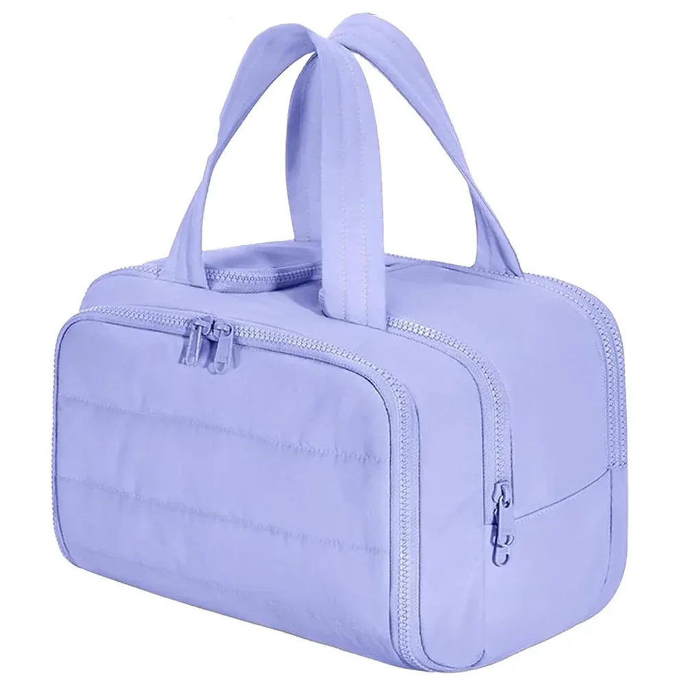grande trousse de toilette de voyage pour femme, sac de rangement étanche pour maquillage et articles de toilette, avec compartiments pour salle de bain et douche