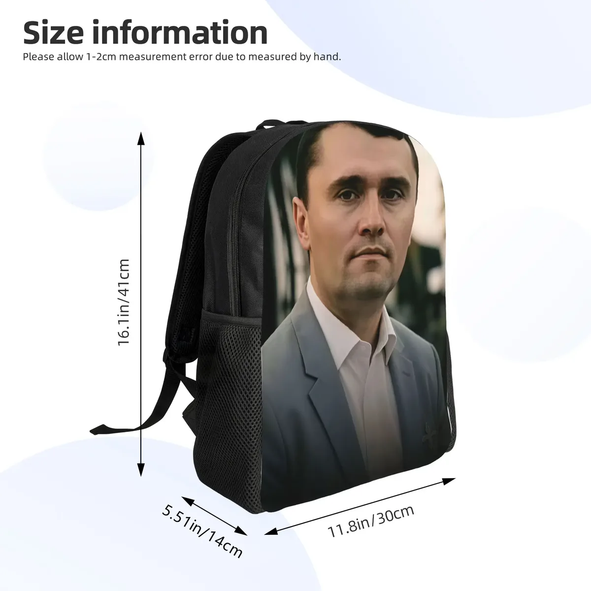 sac à dos amusant charlie kirk, sacs à dos de voyage, sacs d'école pour adolescents, design kawaii, sac à dos durable