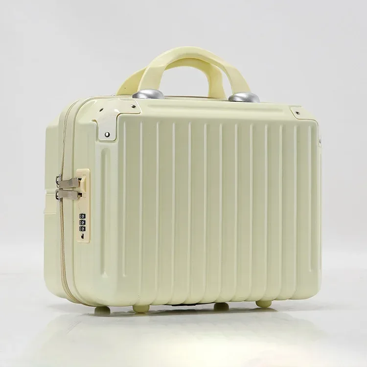 valise légère et portable de grande capacité pour femme, sac de rangement de cosmétiques à fermeture éclair, mini valise d'embarquement, 16 pouces