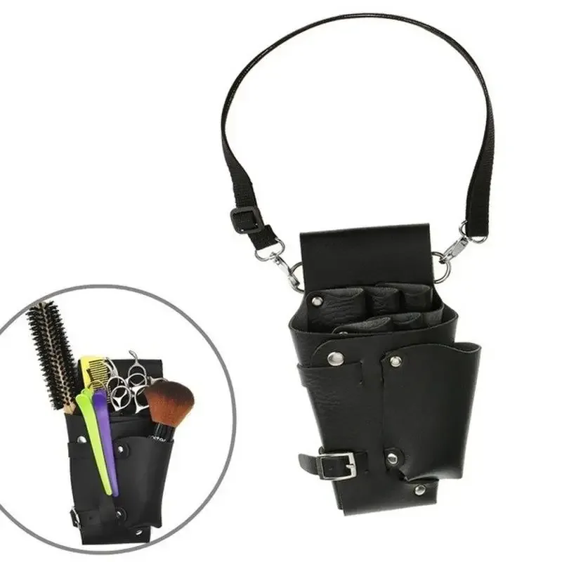 sac de rangement multifonctionnel pour outils de coiffure, pince à cheveux, peigne, ciseaux, sac de taille, salon de coiffure, ceinture de coiffeur, fournitures