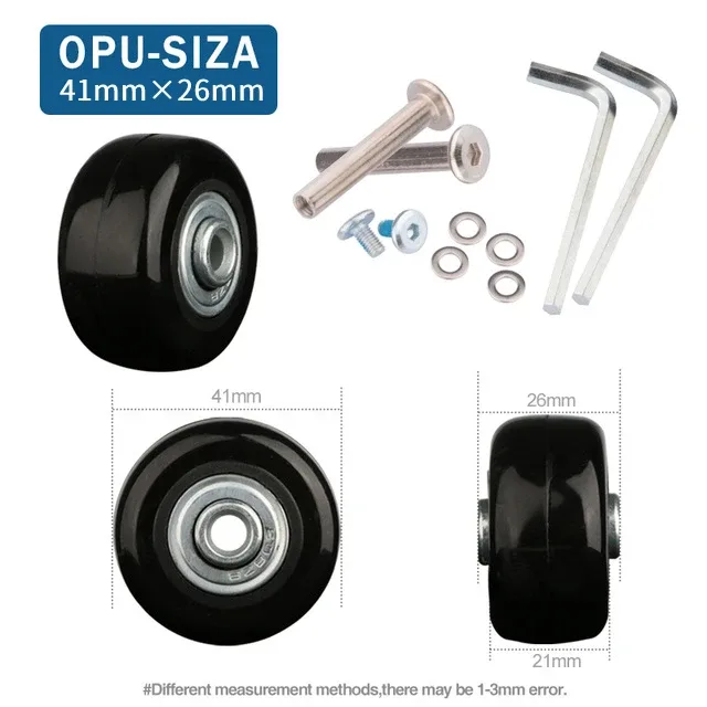 valise de remplacement universelle, accessoires de roue pratiques, roue d'avion, roue silencieuse, entretien et entretien des chocs
