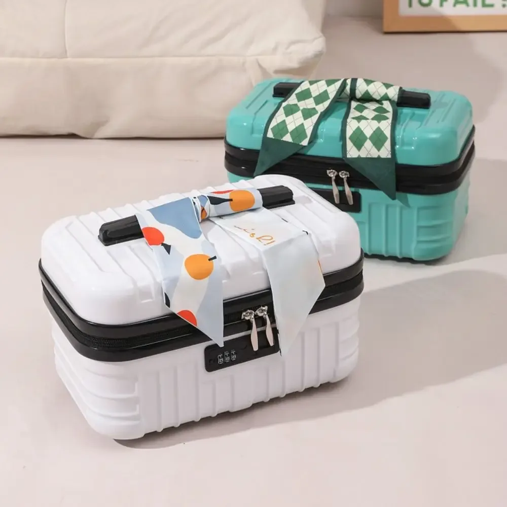petite trousse de toilette 17 pouces, trousse de toilette portable de grande capacité, sac de rangement pour articles de toilette, sac de voyage miniature élégant et durable, pochette de rangement