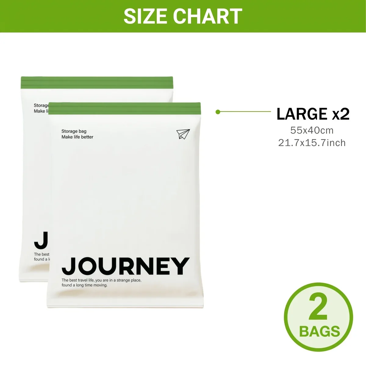 2 sacs de voyage compressibles enroulables – sacs de rangement pour bagages et croisières, disponibles en trois tailles, sans besoin de pompe à vide