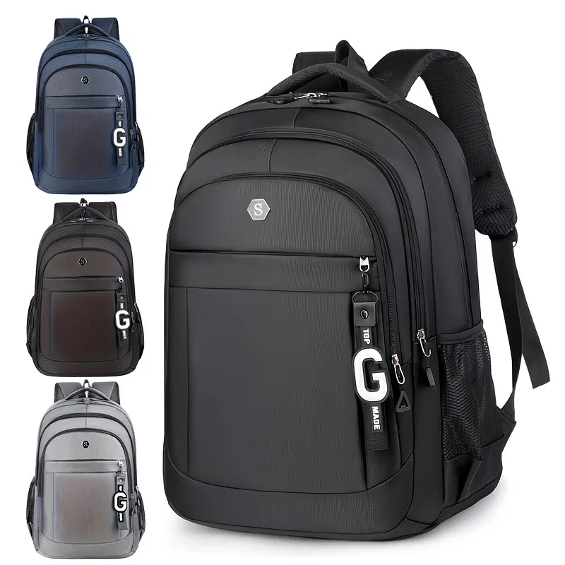 Sac à dos antivol pour ordinateur portable, idéal pour un usage quotidien, design spacieux multi-poches, sac à dos imperméable adapté aux hommes d'affaires et aux étudiants